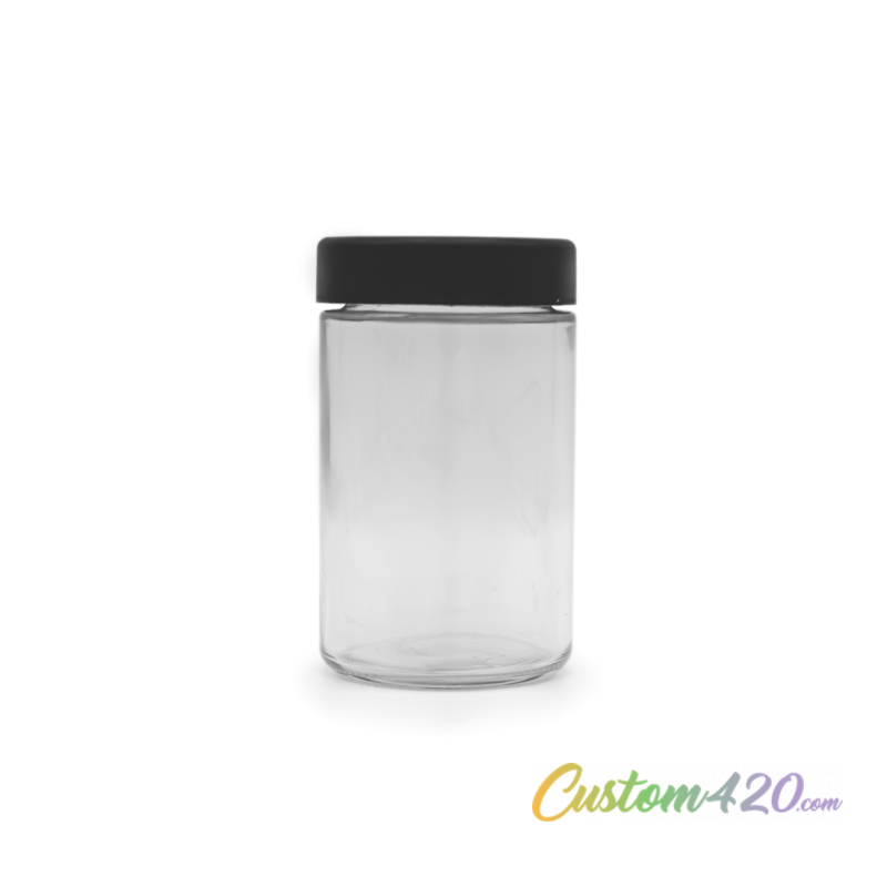 Custom 420 Supply 5 oz V2 Glass Jar (120 Qty)